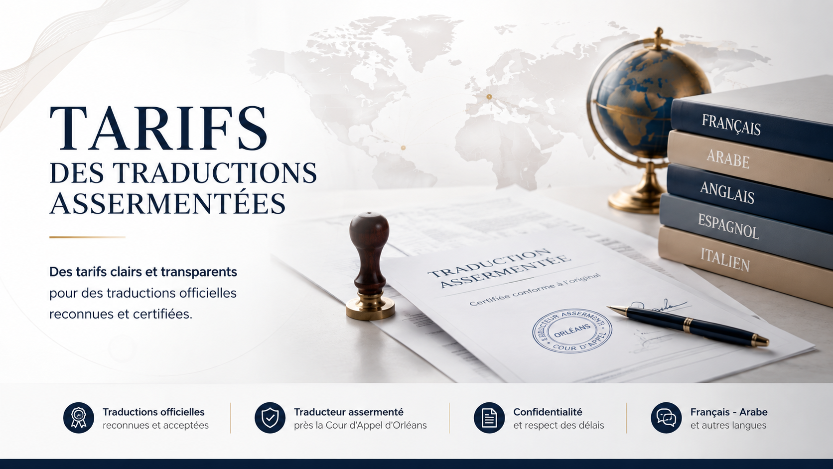 Tarifs de traduction assermentée – AC Traductions