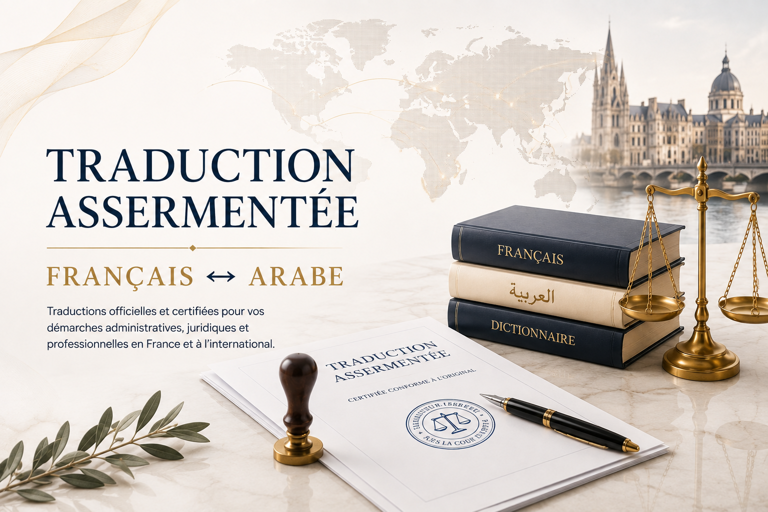 Traduction assermentée français-arabe et arabe-français à Orléans – AC Traductions