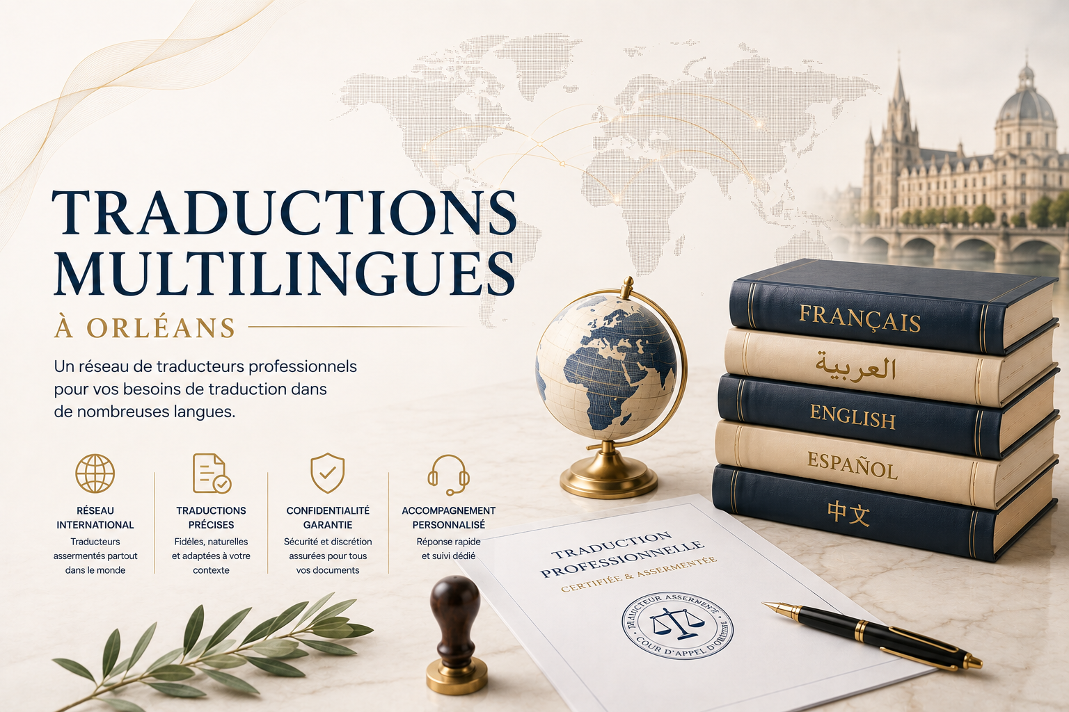 Services de traduction multilingue en français, arabe, anglais, espagnol, allemand et autres langues – AC Traductions